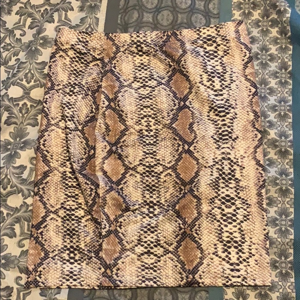 Snakeskin skirt